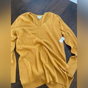 Old Navy Mustard Sweater Tunic Length Size Medium NWT